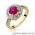 Pierścionek W274 Rubin 1,20ct żółte złoto