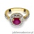 Pierścionek W274 Rubin 1,20ct żółte złoto