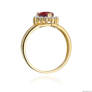 Pierścionek W310 Rubin 1,10ct żółte złoto