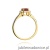 Pierścionek W422 Rubin 0,80ct żółte złoto