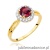 Pierścionek W538 Rubin 1,20ct żółte złoto