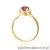 Pierścionek W538 Rubin 1,20ct żółte złoto