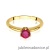 Pierścionek W557 Rubin 0,60ct żółte złoto