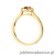 Pierścionek W559 Rubin 0,35ct żółte złoto