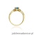 Pierścionek W002 Topaz 0,60ct żółte złoto