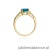 Pierścionek W003 Topaz 1,10ct żółte złoto