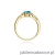 Pierścionek W006 Topaz 0,50ct żółte złoto