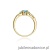 Pierścionek W010 Topaz 0,50ct żółte złoto