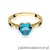 Pierścionek W012 Topaz 1,20ct żółte złoto