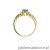 Pierścionek W014 Topaz 0,50ct żółte złoto