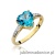 Pierścionek W031 Topaz 1,20ct żółte złoto