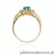 Pierścionek W037 Topaz 0,90ct żółte złoto