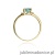 Pierścionek W039 Topaz 0,70ct żółte złoto