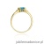 Pierścionek W040 Topaz 1,10ct żółte złoto