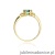 Pierścionek W044 Topaz 0,70ct żółte złoto