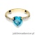 Pierścionek W050 Topaz 1,20ct żółte złoto