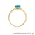 Pierścionek W050 Topaz 1,20ct żółte złoto