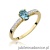 Pierścionek W067 Topaz 0,50ct żółte złoto