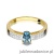 Pierścionek W067 Topaz 0,50ct żółte złoto
