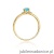 Pierścionek W068 Topaz 0,50ct żółte złoto
