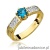 Pierścionek W075 Topaz 0,50ct żółte złoto