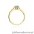Pierścionek W078 Topaz 0,65ct żółte złoto