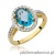 Pierścionek W080 Topaz 1,70ct żółte złoto