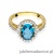 Pierścionek W080 Topaz 1,70ct żółte złoto