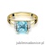 Pierścionek W103 Topaz 1,40ct żółte złoto