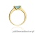 Pierścionek W105 Topaz 0,65ct żółte złoto