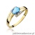 Pierścionek W119 Topaz 0,50ct żółte złoto