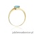 Pierścionek W119 Topaz 0,50ct żółte złoto
