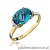 Pierścionek W148 Topaz 1,70ct żółte złoto