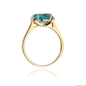 Pierścionek W148 Topaz 1,70ct żółte złoto