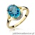 Pierścionek W150 Topaz 3,00ct żółte złoto