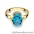 Pierścionek W150 Topaz 3,00ct żółte złoto