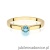 Pierścionek W222 Topaz 0,15ct żółte złoto