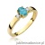 Pierścionek W264 Topaz 0,50ct żółte złoto