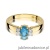 Pierścionek W264 Topaz 0,50ct żółte złoto