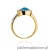 Pierścionek W313 Topaz 3,00ct żółte złoto