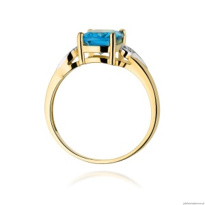Pierścionek W400 Topaz 2,40ct żółte złoto