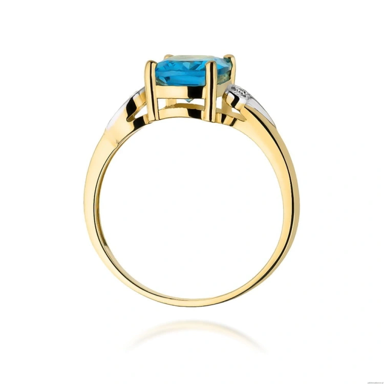 Pierścionek W400 Topaz 2,40ct żółte złoto