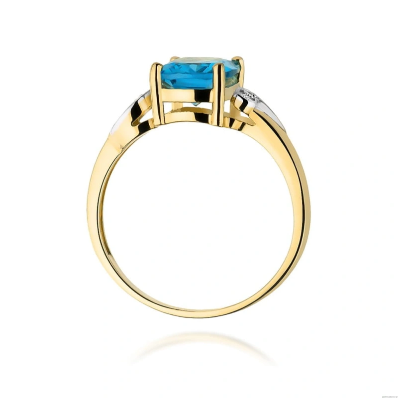 Pierścionek W400 Topaz 2,40ct żółte złoto