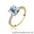 Pierścionek W511 Topaz 2,00ct żółte złoto
