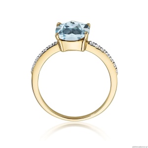 Pierścionek W511 Topaz 2,00ct żółte złoto