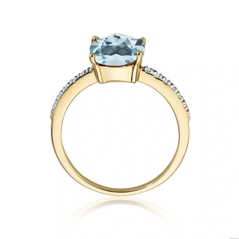 Pierścionek W511 Topaz 2,00ct żółte złoto