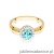 Pierścionek W538 Topaz 0,80ct żółte złoto