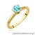 Pierścionek W557 Topaz 0,50ct żółte złoto