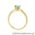 Pierścionek W557 Topaz 0,50ct żółte złoto