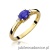 Pierścionek W006 Tanzanit 0,40ct żółte złoto
